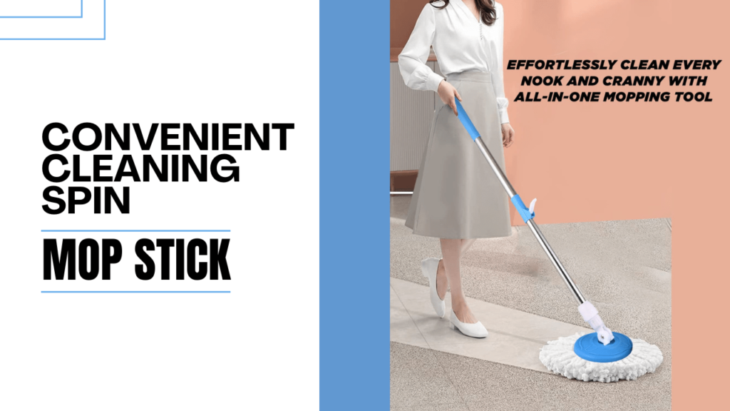 Convenient Cleaning Spin Mop Stick